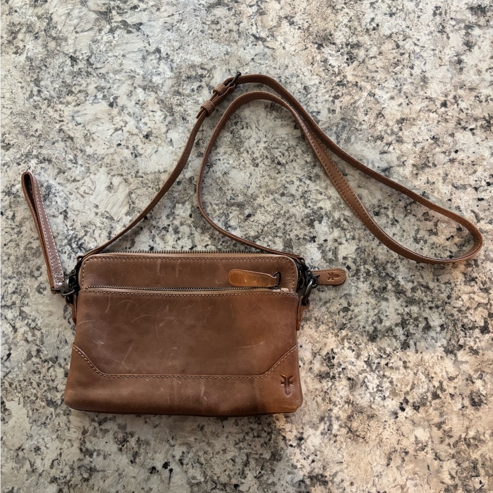 Frye Brown Leather Shoulder Bag